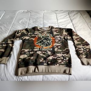 Crooks & Castles crewneck sweat shirt size large